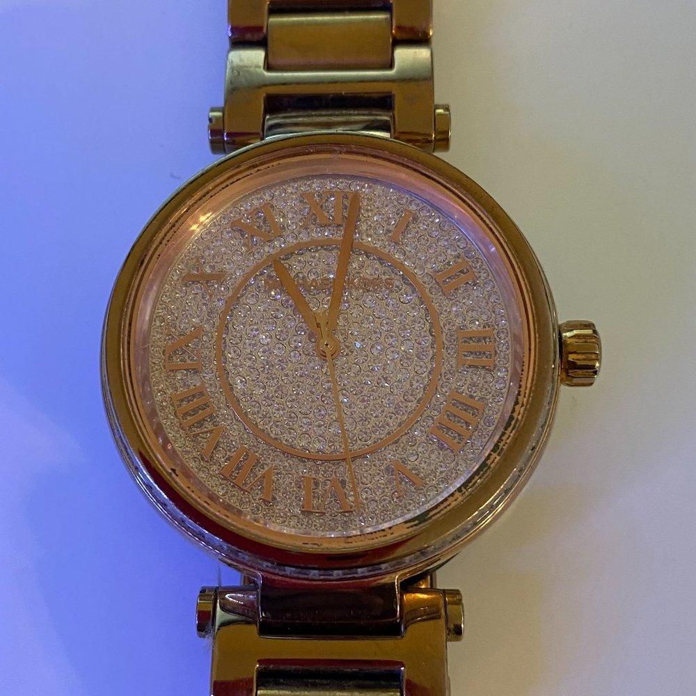 Michael Kors Skylar Men's/ Women Rose Gold Tone Watch - Picture 4 of 4